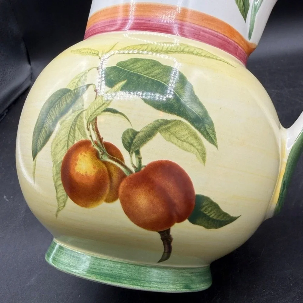 Villeroy & Boch French Country Pitcher Large Yellow Green Cottage Boho